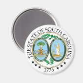 Aimant Symbole Caroline du Sud (Recto/Verso)