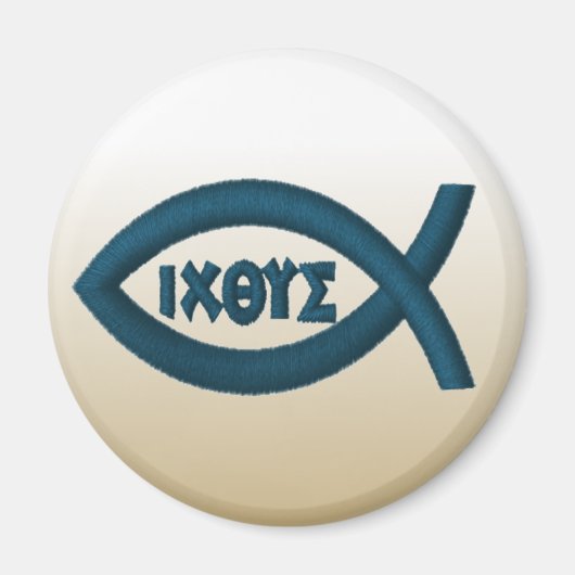 Aimant Symbole chrétien de Jésus Fish (Devant)