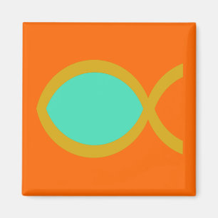 Aimant Symbole chrétien de poissons
