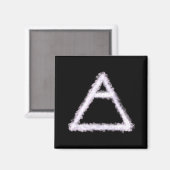 Aimant Symbole d'alchimie de l'élément d'air émietté (Recto/Verso)
