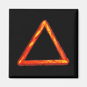 Aimant Symbole d'alchimie d'élément de feu lame