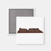 Aimant SYMBOLE D'ALice Springs Australie (Recto/Verso)