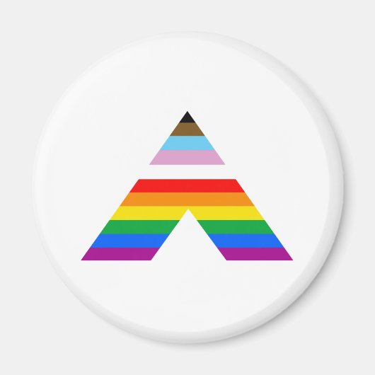 AIMANT SYMBOLE D'ALLIÉ LGBTQ POC (Devant)