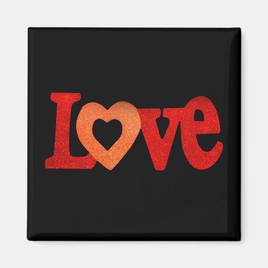 Aimant Symbole d'amour (Devant)