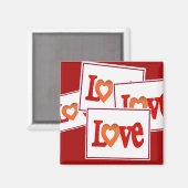 Aimant Symbole d'amour (Recto/Verso)