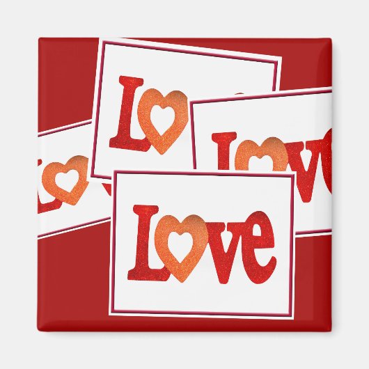 Aimant Symbole d'amour (Devant)