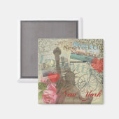 Aimant Symbole d'Art de New York (Recto/Verso)