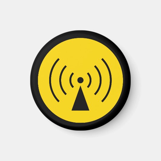 Aimant symbole d'avertissement rf (Devant)