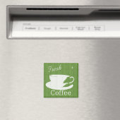 Aimant Symbole de café frais Patiné Tintable (In Situ (Lave-vaisselle))