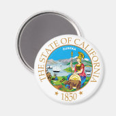 Aimant Symbole de Californie (Recto/Verso)