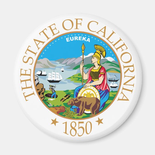 Aimant Symbole de Californie (Devant)