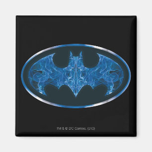 Aimant Symbole de chauve-souris à fumée bleue