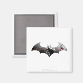 Aimant Symbole de chauve-souris de la ville d'Arkham (Recto/Verso)