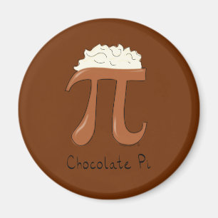 Aimant Symbole de chocolat amusant Pi enseignant math