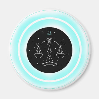 Aimant Symbole de la Balance – Emblème d'Astrologie Minim