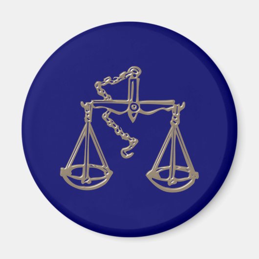 Aimant Symbole de la Balance zodiac sign Libra (Devant)
