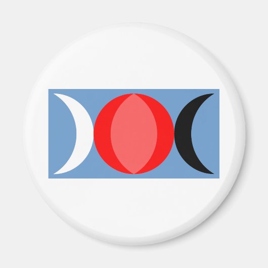 Aimant Symbole de la déesse triple (Devant)