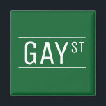 Aimant Symbole de la Fierté Gay Street de Whimsical Parti<br><div class="desc">L'amour est l'amour. signe de rue gay cool pour votre fête de la fierté ! Célébrez l'amour avec ce design tendance de fierté. Pride arc-en-ciel LGBT lesbienne queer gay party LGBTQ cadeau et décoration de soirée épingle du bouton de la fête.</div>