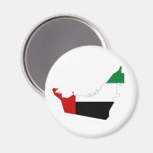 Aimant symbole de la forme du drapeau des émirats arabes (Recto/Verso)