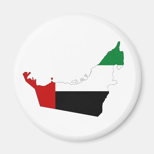 Aimant symbole de la forme du drapeau des émirats arabes (Devant)