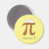 Aimant Symbole de la journée Pi Chocolat Math Enseignant  (Recto/Verso)