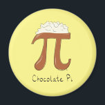 Aimant Symbole de la journée Pi Chocolat Math Enseignant<br><div class="desc">Ce drôle de symbole de pi chocolat est un cadeau parfait pour Pi Day! Fêtez avec votre professeur de mathématiques,  professeur de mathématiques ou amis mathématiciens! Un design amusant qui conviendra aussi bien aux enfants !</div>