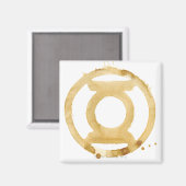 Aimant Symbole de la lanterne de café (Recto/Verso)