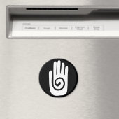 Aimant symbole de la main Hopi guérir spirale paume améri (In Situ (Lave-vaisselle))