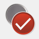 Aimant Symbole de la marque rouge (Recto/Verso)