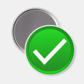 Aimant Symbole de la marque verte (Recto/Verso)