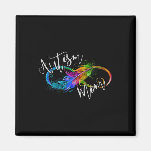 Aimant Symbole de la neurodiversité Rainbow Infinity Auti