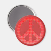 Aimant Symbole de la paix (Recto/Verso)