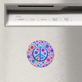 Aimant SYMBOLE DE LA PAIX Hippie (In Situ (Lave-vaisselle))
