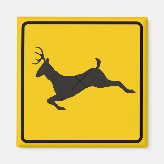 AIMANT SYMBOLE DE LA ROUTE DES CERFS (Devant)