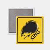 Aimant SYMBOLE DE LA ROUTE DU PASSAGE DE HÊdgehog (Recto/Verso)