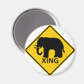 Aimant SYMBOLE DE LA ROUTE DU PASSAGE DES Éléphants (Recto/Verso)