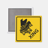 AIMANT SYMBOLE DE LA ROUTE DU PICS (Recto/Verso)