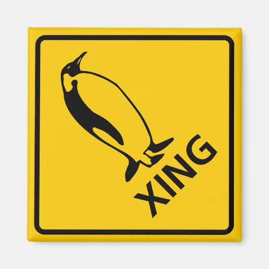 AIMANT SYMBOLE DE LA ROUTE DU PINGOUIN (Devant)