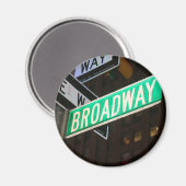 Aimant Symbole de la rue Broadway (Recto/Verso)