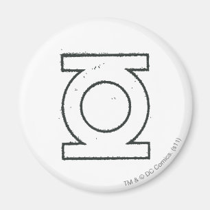 Aimant Symbole de lanterne vert BW