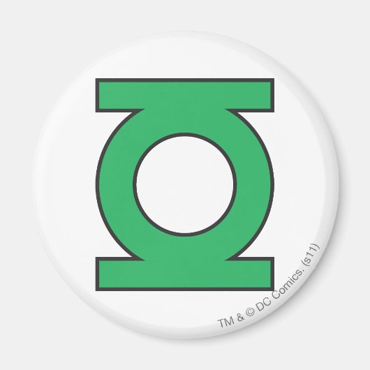 Aimant Symbole de lanterne verte (Devant)