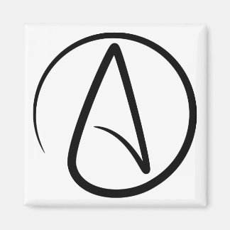 Aimant Symbole de l'athéisme - Signe athée