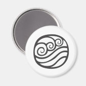 Aimant Symbole de l'eau (Recto/Verso)