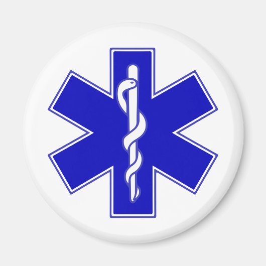 Aimant Symbole de l'étoile de vie (Devant)