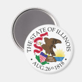 Aimant Symbole de l'Illinois (Recto/Verso)