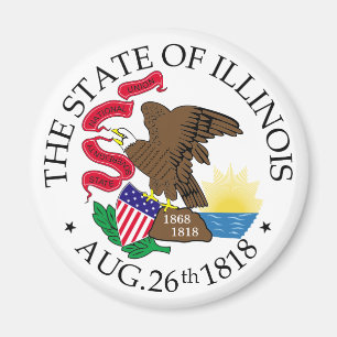 Aimant Symbole de l'Illinois