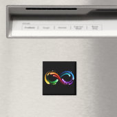 Aimant Symbole de l'infini des comètes arc-en-ciel (In Situ (Lave-vaisselle))
