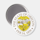 Aimant Symbole de l'Oregon (Recto/Verso)