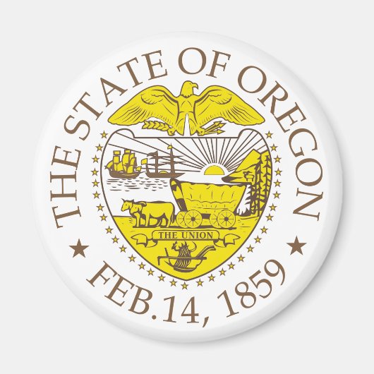 Aimant Symbole de l'Oregon (Devant)