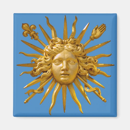 Aimant Symbole de Louis XIV le Roi Soleil (Devant)